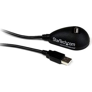StarTech.com 1,5m SuperSpeed USB 3.0 desktop verlengkabel/docking kabel - stekker/bus - zwart