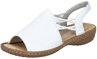 Rieker - 608D1 - Damessandalen - Wit - Zachte Binnenzool