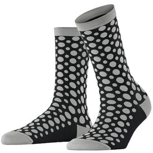 FALKE Dames sokken Mirage Dot W SO katoen met patroon 1 paar, zwart (Black 3000), 35-38, zwart (black 3000), 35-38