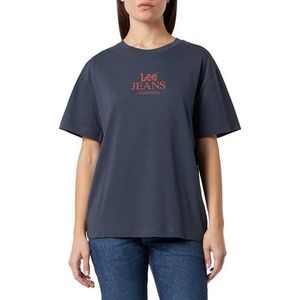 Lee Graphic Crewneck, Marineblauw (Dusty Navy), M