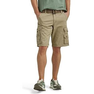 Lee Wyoming Cargoshorts voor heren met riem en riem, Kaki, 44