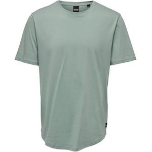 ONLY & SONS Heren ONSMAT LONGY SS Tee NOOS T-shirt, Chinois Green, S, Chinoisgroen, S