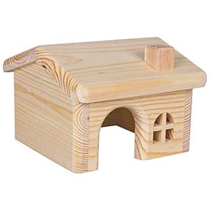 Trixie 61251 houten huis, muizen/hamster, 15 × 11 × 15 cm