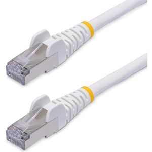 StarTech.com 15m CAT8 Netwerkkabel, Wit, Snagless RJ45, 25G/40G 2000MHz, 100W PoE, S/FTP, 26AWG 100% Koperdraad, LSZH