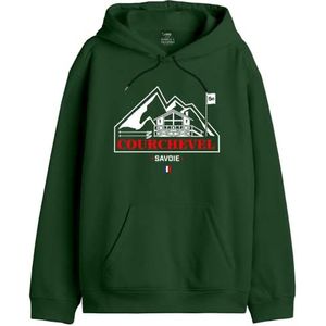 Republic Of California Sweatshirt met capuchon voor heren, Groen, S