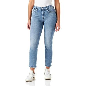 7 For All Mankind Dames Relaxed Skinny Slim Illusion Jeans, lichtblauw, 24
