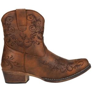 ROPER Womens Short Stuff Fashion Boot, Cognac, 11 US