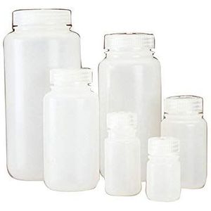 Nalgene 2104-0048 HDPE fles, rond, brede kraag, PP, 1500 ml, 6 stuks
