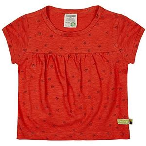 loud + proud Uniseks kindertuniek, Slub Jersey met opdruk, GOTS-gecertificeerd T-shirt, koper (copper), 74-80