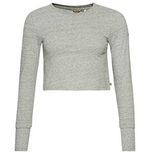 Superdry T-shirt met lange mouwen voor dames, Athletic Grey Marl, 38