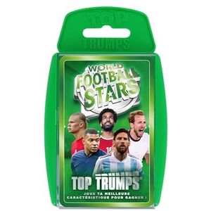 Winning Moves - Top Trumps World FOOTBALL STARS - gezelschapsspel - kaartspel - vechtspel - reisformaat - Franse versie