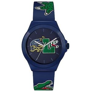 Lacoste Mannen analoog kwarts horloge met siliconen band 2011231, Blauw