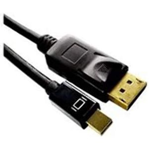 MicroConnect 2 m Mini DisplayPort/DisplayPort - DisplayPort (Mini DisplayPort, DisplayPort-kabel, mannelijk, goud, zwart)