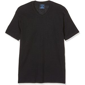 ATHENA - Set van 2 T-shirts met V-hals, voor heren, biologisch katoen, Zwart, 3XL