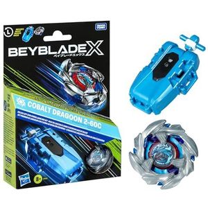 Beyblade X Cobalt Dragoon 2-60C Deluxe linksdraaiende stringlauncherset
