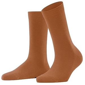 FALKE Dames Sokken Family W SO Duurzaam Katoen Eenkleurig 1 Paar, Orange (Tandoori 8576) nieuw - milieuvriendelijk, 39-42
