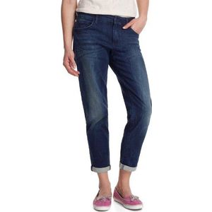 ESPRIT Dames Jeans Normale tailleband, F21086, blauw (dark vintage 946), 32