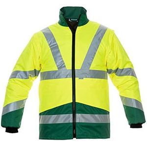 Hydrowear 052045I Pluto Parka binnenjas, 100% polyester, 4X-groot formaat, geel/groen