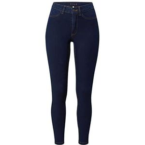 Vila Vijeggy Ana Rw Jegging Dbd-Noos Jeans voor dames, donkerblauw (dark blue denim), 32 NL/S/L