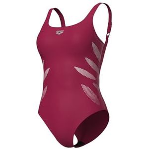 arena - Milena Wing Back - Damesbadpak - Zwart - B-Cups, Power-Mesh-Technologie, Chloorbestendig, Verstelbare Bandjes