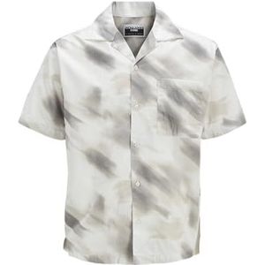 Jcorecharge Aop Resort Shirt Ss, cloud dancer, XXL