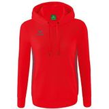 Erima dames Essential Team sweatshirt met capuchon (2072214), rood/slate grey, 38