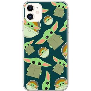 ERT GROUP mobiel telefoonhoesje voor Apple Iphone 11 origineel en officieel erkend Star Wars patroon Baby Yoda 006 optimaal aangepast aan de vorm van de mobiele telefoon, hoesje is gemaakt van TPU