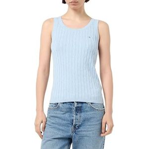 Stretch Cotton KABLE TANK TOP, Fresh Blue., XS