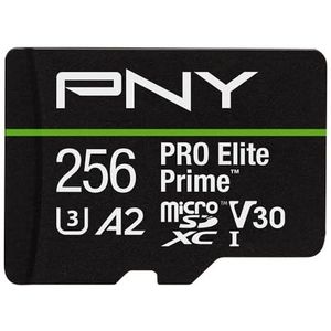 PNY - Pro Elite Prime - Geheugenkaart - 256GB - microSDXC - U3 - UHS-I