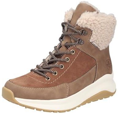 Rieker Z0920 Veterlaarzen voor dames, bruin, 36 EU, bruin, 36 EU