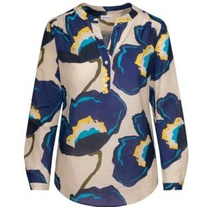 Seidensticker - Damesblouse - Inktblauw - 100% Katoen - Regular Fit