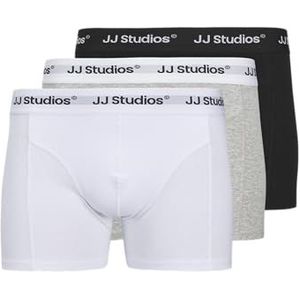 JACK&JONES - JACSOHO SOLID TRUNKS 3 PACK PLS NOOS - Wit - Onderbroeken