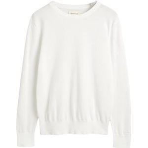 GANT Fijne gebreide C-hals, evening blue, M