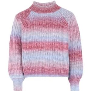 Sidona Dames gebreide trui met kleurverloop wol roze geel meerkleurig maat XS/S, roze, geel, meerkleurig, XS