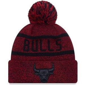 New Era Winter Booble Muts - Jake Manchet Gebreid Chicago Bulls Rood