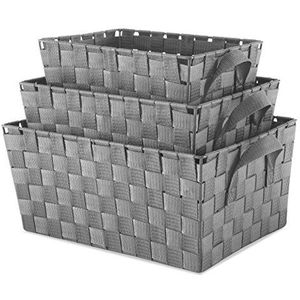 Whitmor geweven riem opslag manden