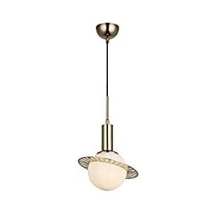 Homemania 1553-80-01 tafellamp Clix, kroonluchter, plafondlamp, glas, metaal, goud, 15 x 15 x 95 cm, 1 x E27, max 40 W