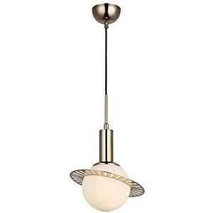 Homemania 1553-80-01 tafellamp Clix, kroonluchter, plafondlamp, glas, metaal, goud, 15 x 15 x 95 cm, 1 x E27, max 40 W