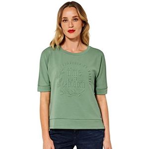 Street One Dames Shirt A318519, Washed Olive, 42
