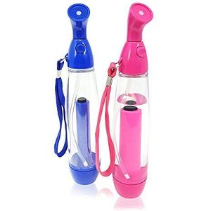 COM-FOUR® 2x watersproeier, waterverstuiver voor verfrissing met luchtdruk, 80 ml, in blauw en roze (02 stuks - blauw/roze)