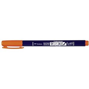 Tombow WS-BH28 Brush Pen Fudenosuke harde punt oranje