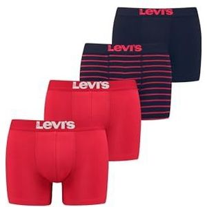 Levi's boxershort heren 3-pack, rood/zwart., L