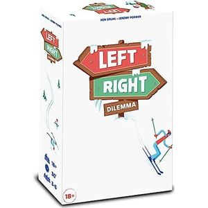 Asmodee - Links rechts dilemma | bordspel, partyspel voor volwassenen, 3-6 spelers, 18+ jaar, Italiaanse editie