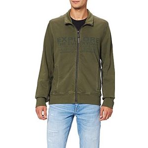 camel active Heren 4093216F01 gebreid vest, olijfbruin, S