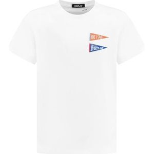 Replay T-shirt voor jongens, korte mouwen, 562 melkwit, 4 Jaar