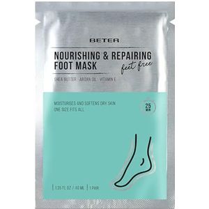 Beter Vochtinbrengend voetmasker met urea, sheaboter, arganolie en vitamine E, hydraterende sokken, herstelt, voedt en gladmaakt, voor droge en gebarsten voeten