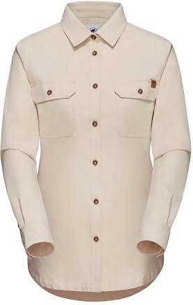 Mammut - Tamaro Undyed - Overhemd - Naturel - 100% Biologisch Katoen, Regular Fit, 288 g