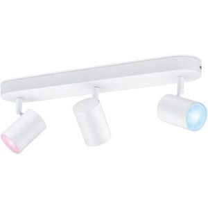 WiZ Opbouwspot Imageo 3-Lichts GU10 - Gekleurd en Wit Licht - Slimme LED Verlichting - Draaibare Spots - GU10-3 x 5 W - Wit
