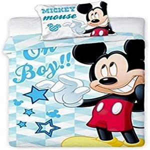 Disney Micky Mouse baby omkeerbaar beddengoed 100x135cm 100% katoen (M05)