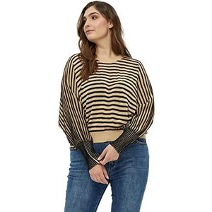 Peppercorn Mathilda Baloon Sleeve Pullover Curve | Zwarte truien voor dames UK | Lente dames truien | Maat 18